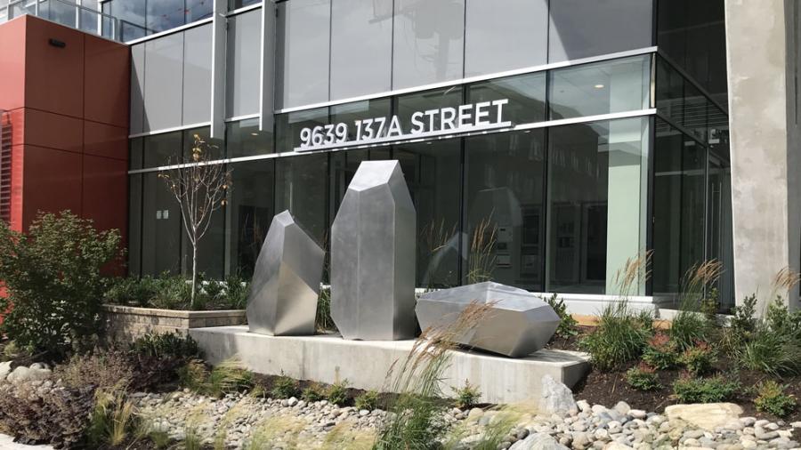 The Abstract Mountains public art installation.