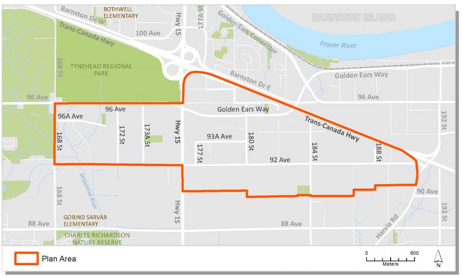 Anniedale Tynehead Location Map