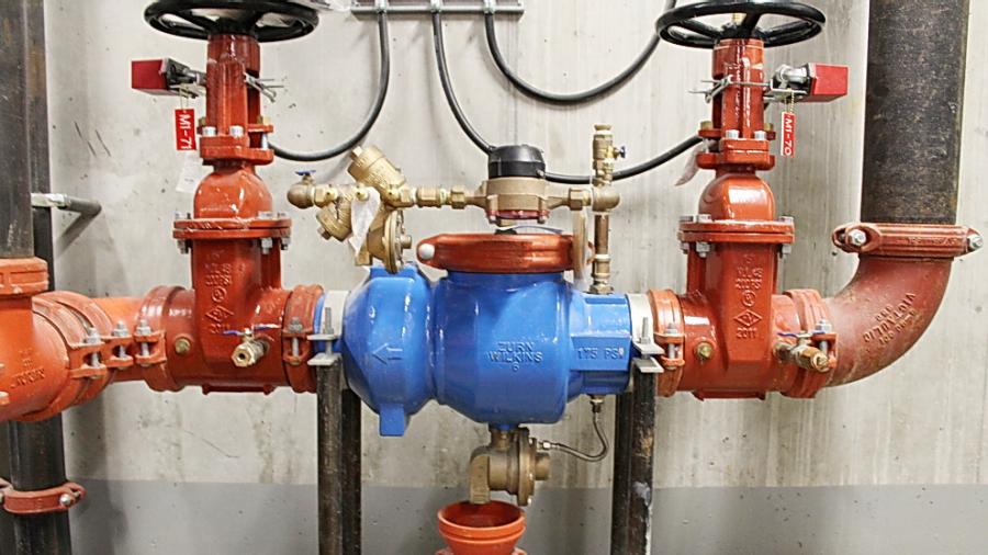 plumbing equipment closeup