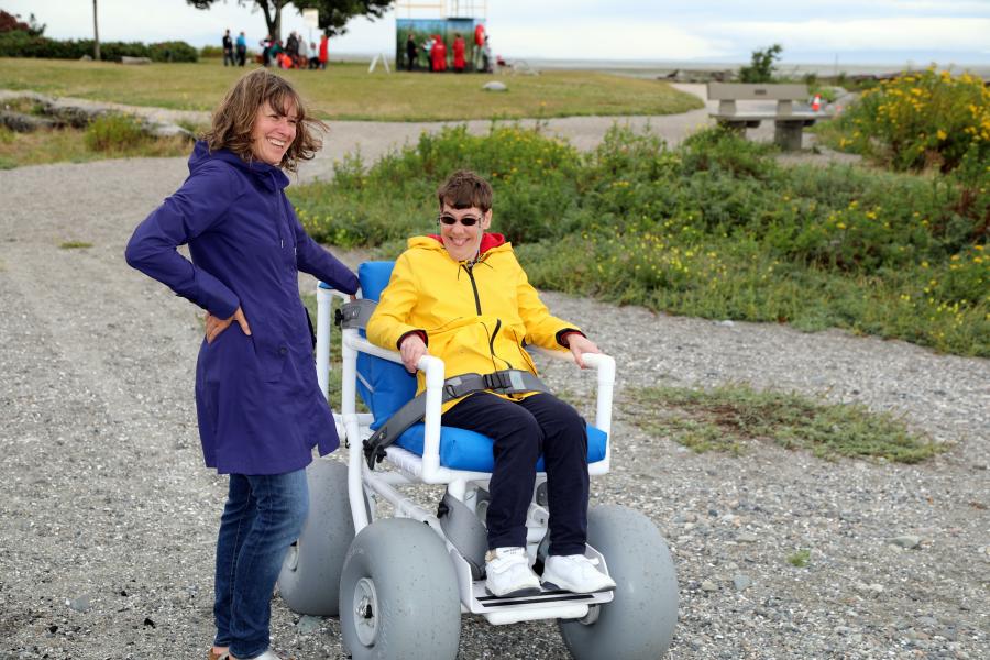 Beach Wheelchair at Crescent Beach