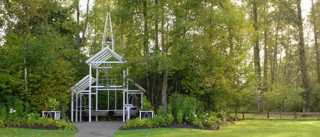 Bear Creek white metal gazebo