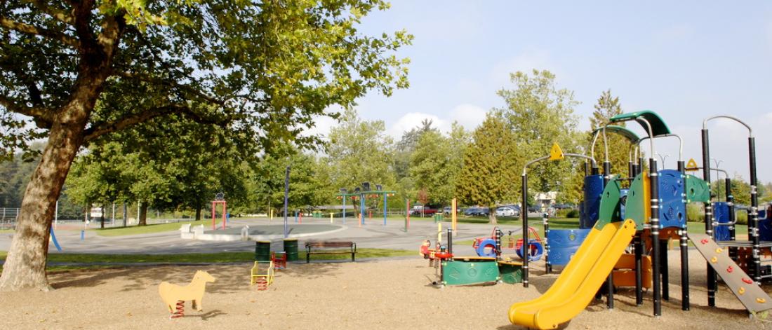 Playground on a sunny day