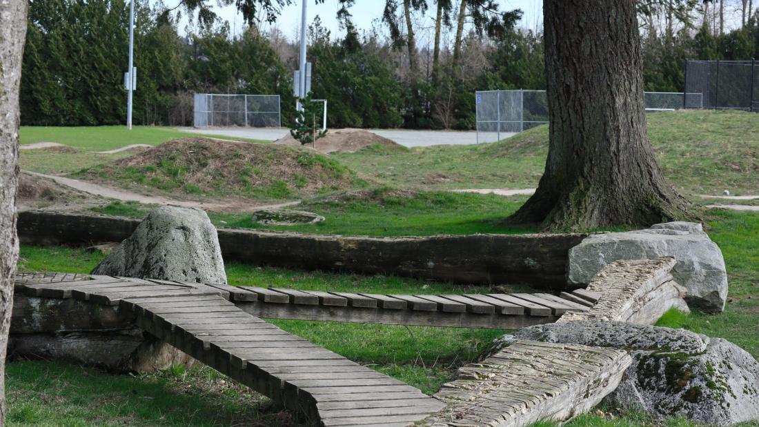 A bike pump track