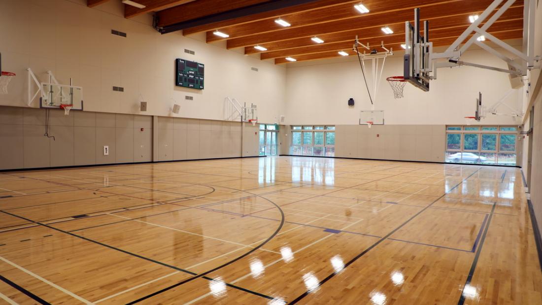 Basketball courts, empty