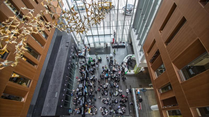 bird's eyeview of event in atrium