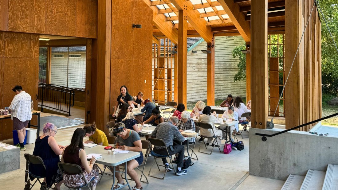 People doing a workshop