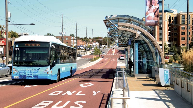 Bus near station 