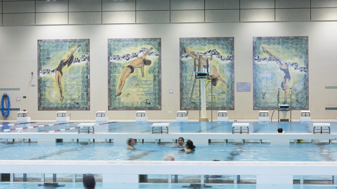 Four Divers mural