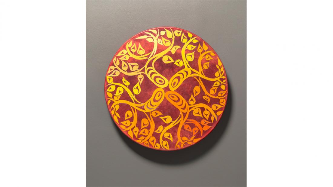Four Seasons - Fall drum by Brandon Gabriel and Melinda Bige