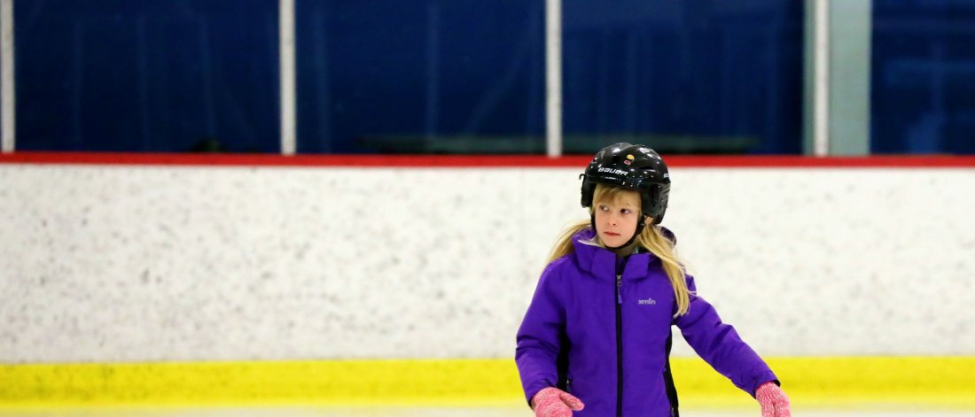 Girl skating at Surrey Sport & Leisure Complex.