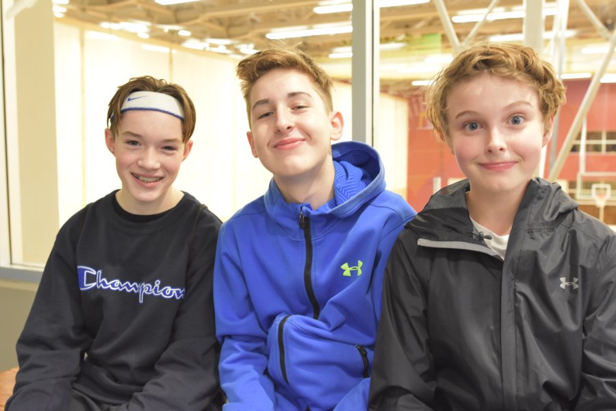 A group of boys at MYzone.