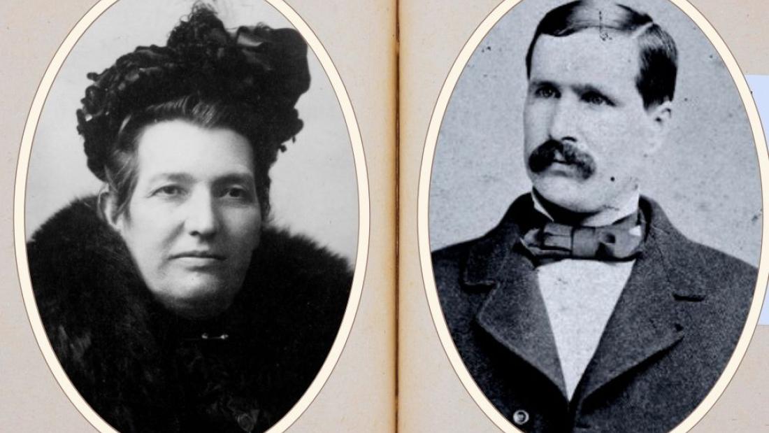 Vintage photos of John and Annie Stewart