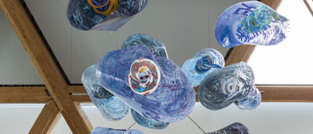 hanging art installation