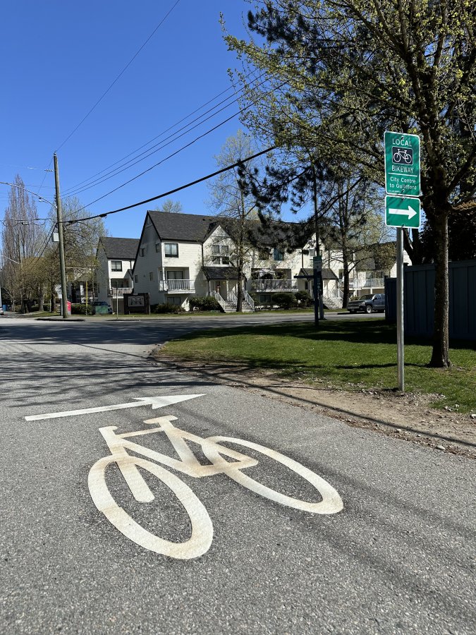 road with bike and arrow images 