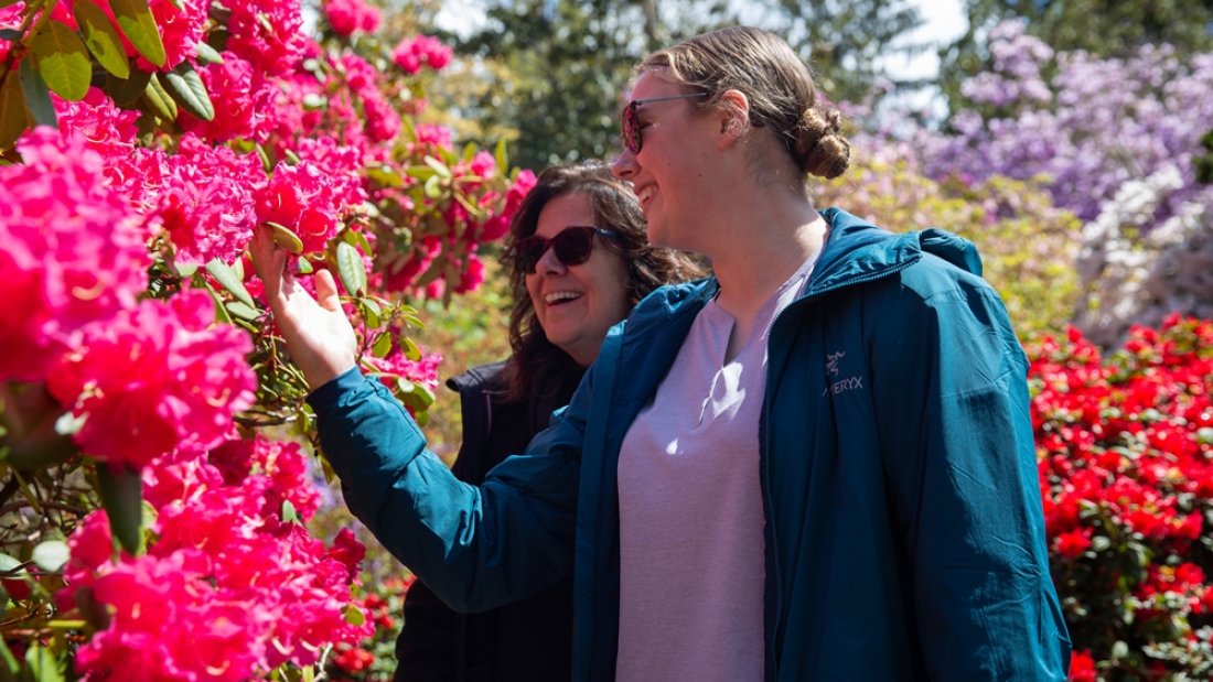 Mother and Daughter at The Glades Woodland Garden
