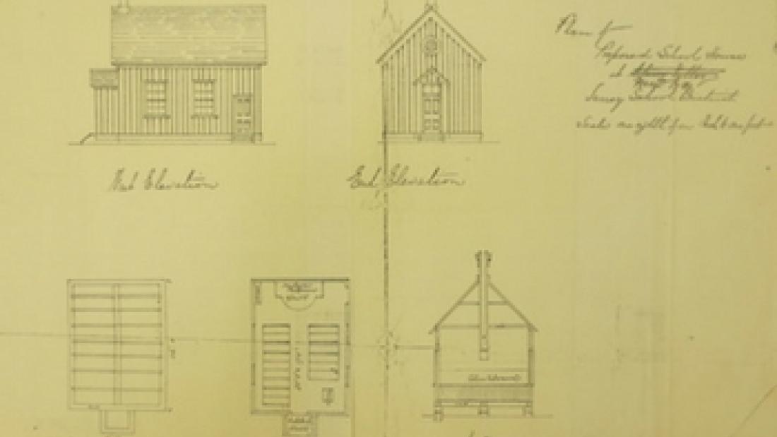 Plan of the Mud Bay School, 1883