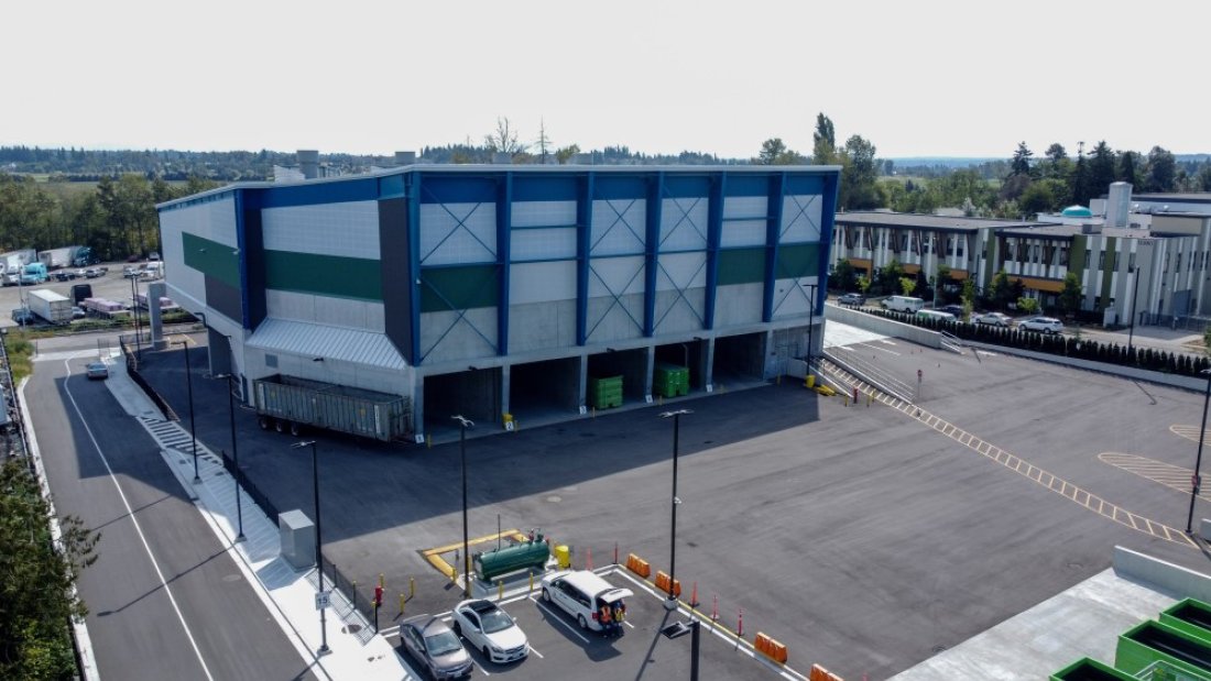 exterior of waste facility