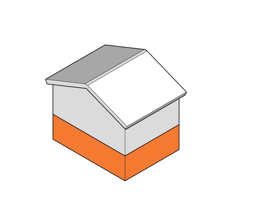 Diagram showing a residential dwelling with a secondary suite 