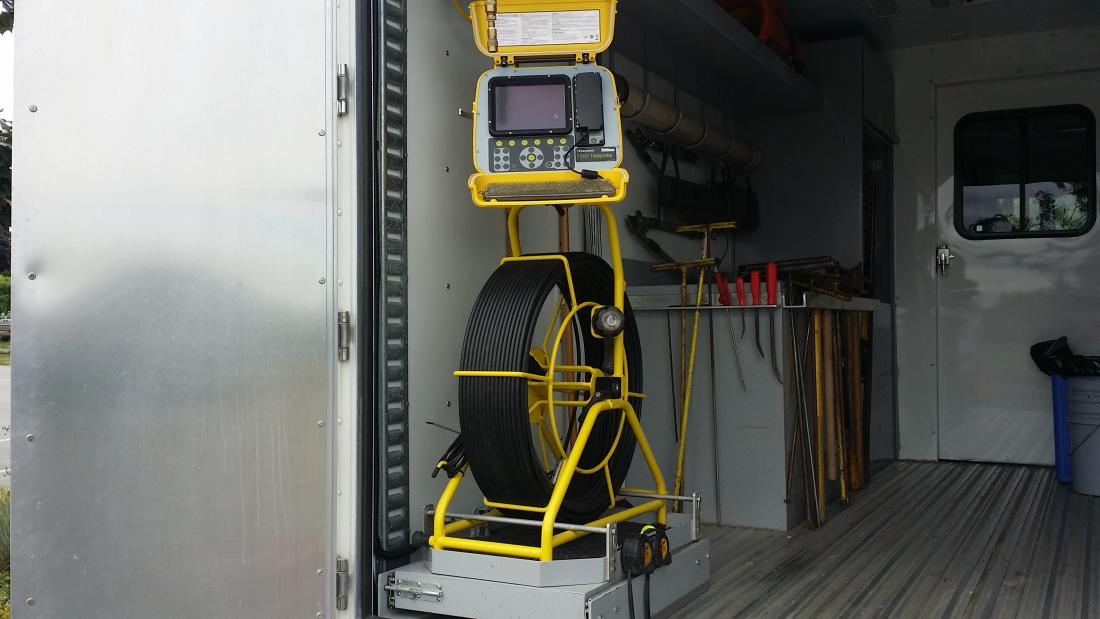 a sewer inspection display