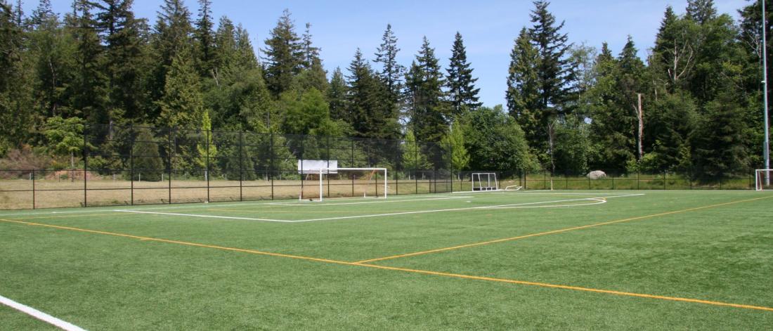 Empty sports field