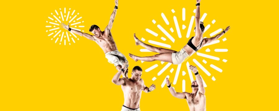 acrobatic performers perrforming 