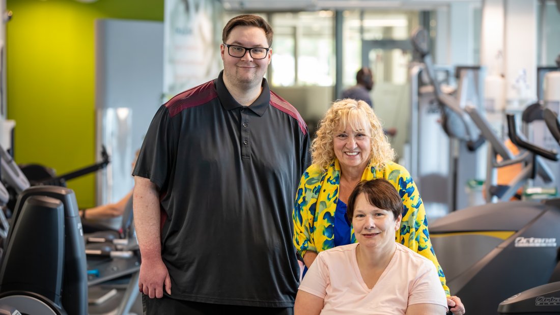 Surrey Accessibility Leadership Team at Newton Recreation Centre's fitness facility. 