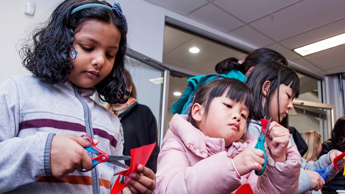 Kids at museum of surrey