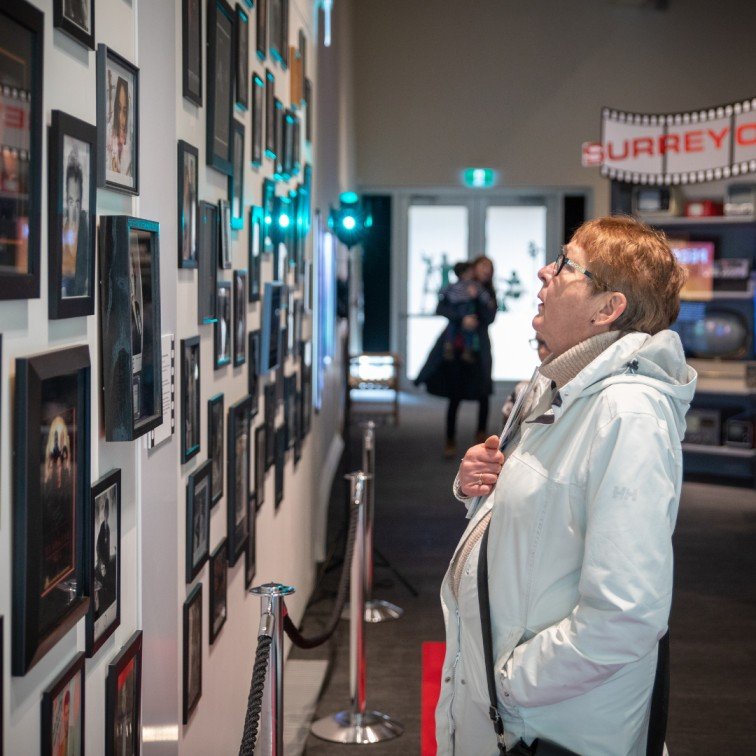 people at surrey on screen exhibit