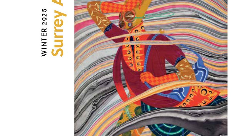 Cover of Surrey Art Gallery winter guide