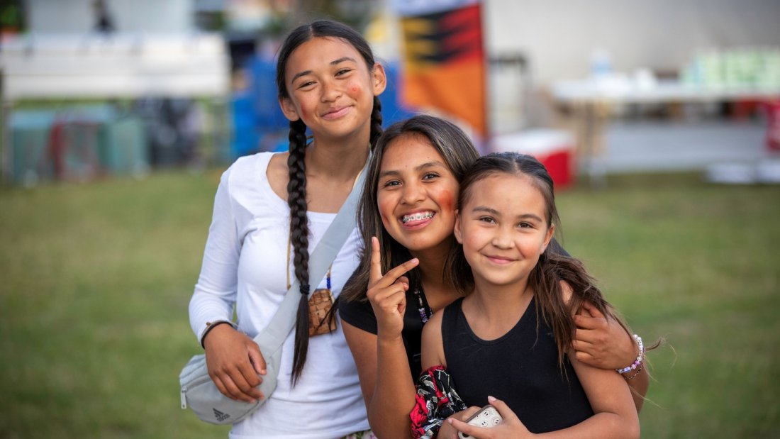 a group of children celebrating national indigenous peoples day