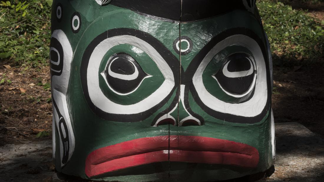 Centennial Totem Frog Detail