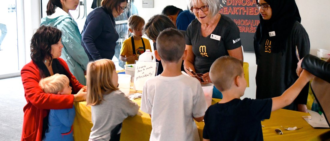 People interacting at Museum of Surrey
