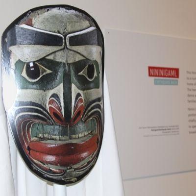 A replica Nininigaml mask.