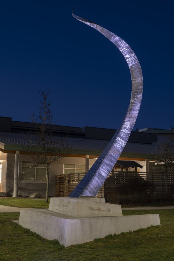 The Living Fraser River art piece