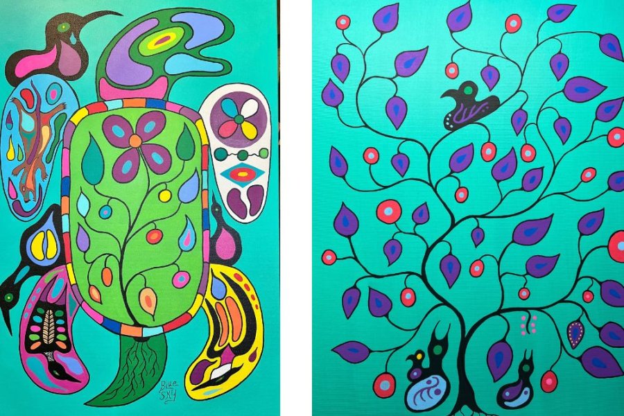 Two artworks by James Groening