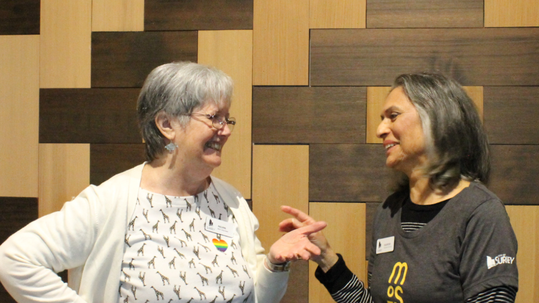 Volunteers smiling at Museum of Surrey