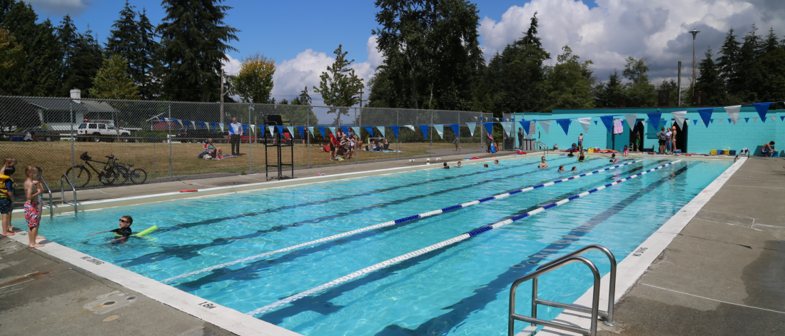 An outdoor pool.