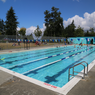 An outdoor pool.