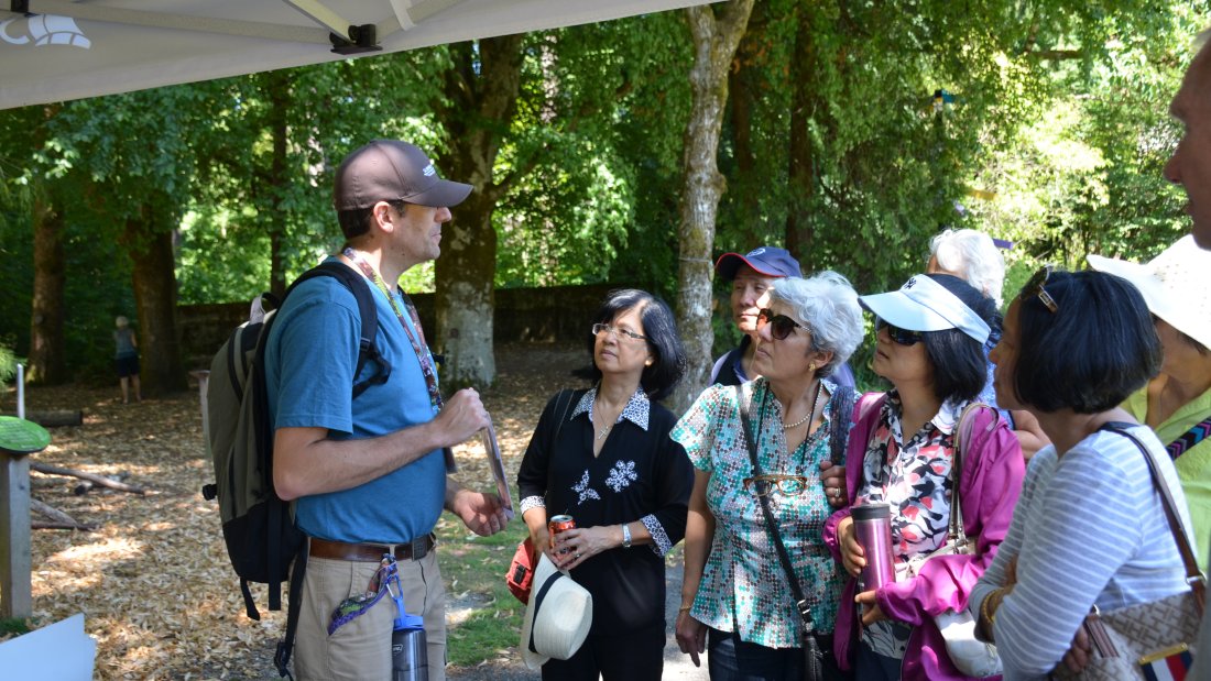 an interpreter and a group