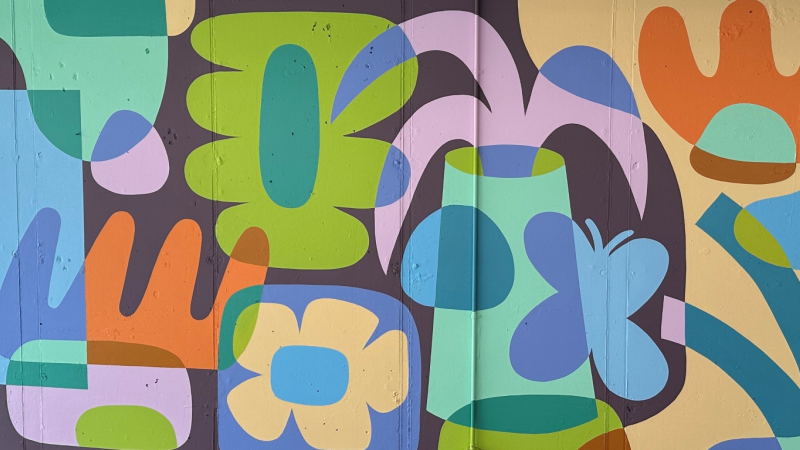 colourful mural